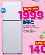 KIC 170Ltr White Top Freezer Fridge 518 1