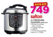 Salton 6Ltr Pressure Cooker SEPC-01