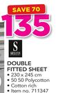 Sheraton Double Fitted Sheet