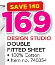 Design Studio Double Fitted Sheet
