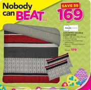 Mainstays Assorted Double Comforter Including Two Matching Pillowcases-Each