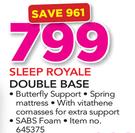 Sleep Royale Double Base