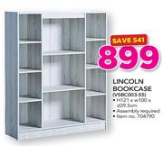Lincolin Bookcase VSBC003-S5-H121 x W100 x D29.5cm