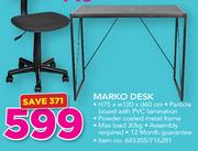 Marko Desk H75 x W120 x D60cm