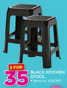 Black Kitchen Stool-For 2