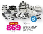 Mainstays 63 Piece Starter Cookware Set-Per Set