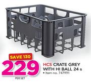 HCS Crate Grey With Hi Ball-24's Per Set