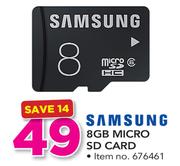 Samsung 8GB Micro SD Card