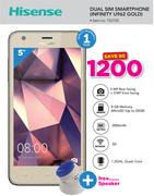 Hisense Dual Sim Smartphone Infinity U962 Gold Free Speaker