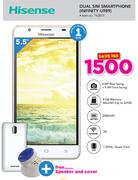 Hisense Dual Sim Smartphone Infinity U989 Free Speaker & Cover