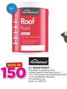 Homestead 5Ltr Roofpaint