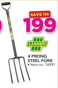 Lasher 4 Prong Steel Fork