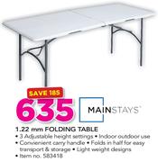 Mainstays 1.22mm Folding Table