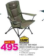 Camp Master Deluxe 300 High Back Chair F03-100A-860G