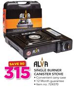 Alva Single Burner Canister Stove