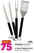 Megamaster 3 Piece Braai Set