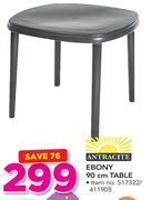 Antracite Ebony 90Cm Table