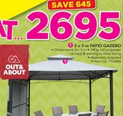 Out&About 3x3m Patio Gazebo