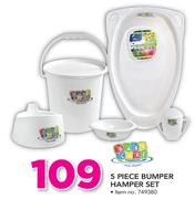 Baby Care 5 Piece Bumper Hamper Set
