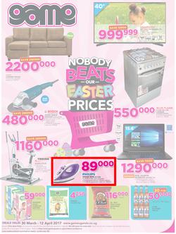 Game Uganda : Nobody Beats Our Easter Prices (30 Mar - 12 Apr 2017), page 1