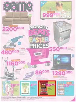 Game Uganda : Nobody Beats Our Easter Prices (30 Mar - 12 Apr 2017), page 1