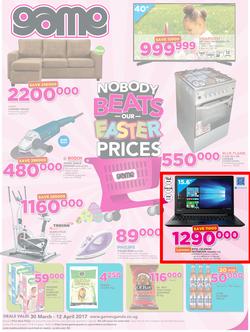 Game Uganda : Nobody Beats Our Easter Prices (30 Mar - 12 Apr 2017), page 1