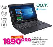Acer Intel PQC Notebook ES1-731