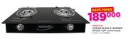 Mikachi Ceran Glass 2 Burner Stove Top MGTD7000BB