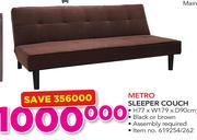 Metro Sleeper Couch 77x179x90cm