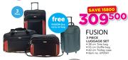 Fusion 3 Piece Luggage Set With Free Fusion EVA Carry On Bag