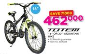 Totem 16" Or 20" Mountain Bike-Each