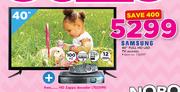 Samsung 40" Full HD LED TV 40J5000 Plus DSTV HD Zappa Decoder