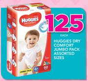 Huggies Dry Comfort Jumbo Pack Assorted Sizes