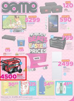 Game Zambia : Nobody Beats Our Easter Prices (13 Apr - 25 Apr 2017), page 1