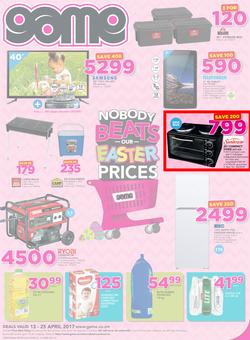 Game Zambia : Nobody Beats Our Easter Prices (13 Apr - 25 Apr 2017), page 1