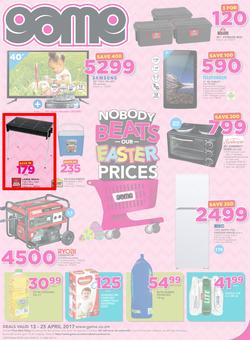 Game Zambia : Nobody Beats Our Easter Prices (13 Apr - 25 Apr 2017), page 1