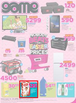 Game Zambia : Nobody Beats Our Easter Prices (13 Apr - 25 Apr 2017), page 1