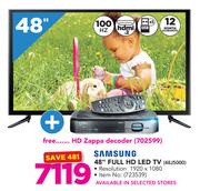 Samsung 48" Full HD LED TV 48J5000 Plus DSTV HD Zappa Decoder
