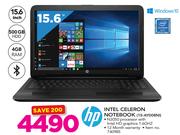 HP Intel Celeron Notebook 15-AY008NI