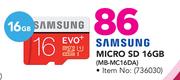 Samsung Micro SD 16GB MB-MC16DA