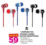 Volkano Stannic Series In Ear Headphone-Each