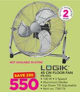 Logik 45cm Floor Fan FE-45C