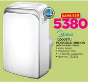 Midea 12000 BTU Portable Aircon MPPD12HRN1QB6
