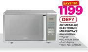 Defy 28Ltr Metallic Electronic Microwave MW M2822MG
