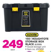 Addis 150Ltr Roughtote Storage Box Black