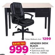 Hendrix Desk Black