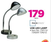 Mainstays USB LED Lamp-Each