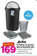 Miss Molly 4 Piece Plastic Bin Starter Set-Per Set