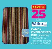 Waltex Candy Overlocked Rug 50X80CM-Each
