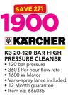 Karcher K3 20-120 Bar High Pressure Cleaner